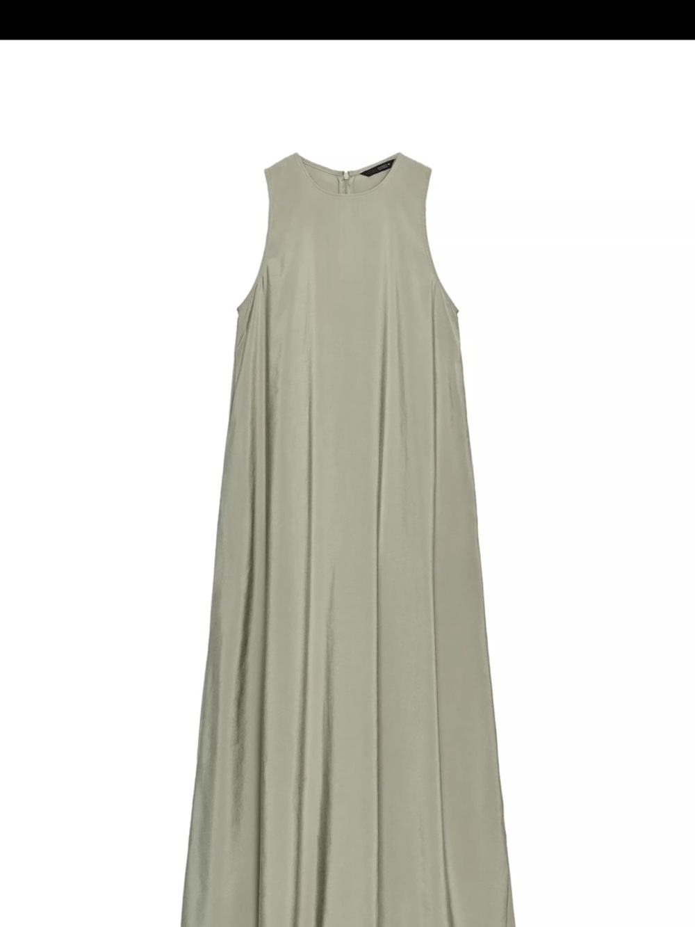 Zara Sleeveless Sage Green Maxi Dress